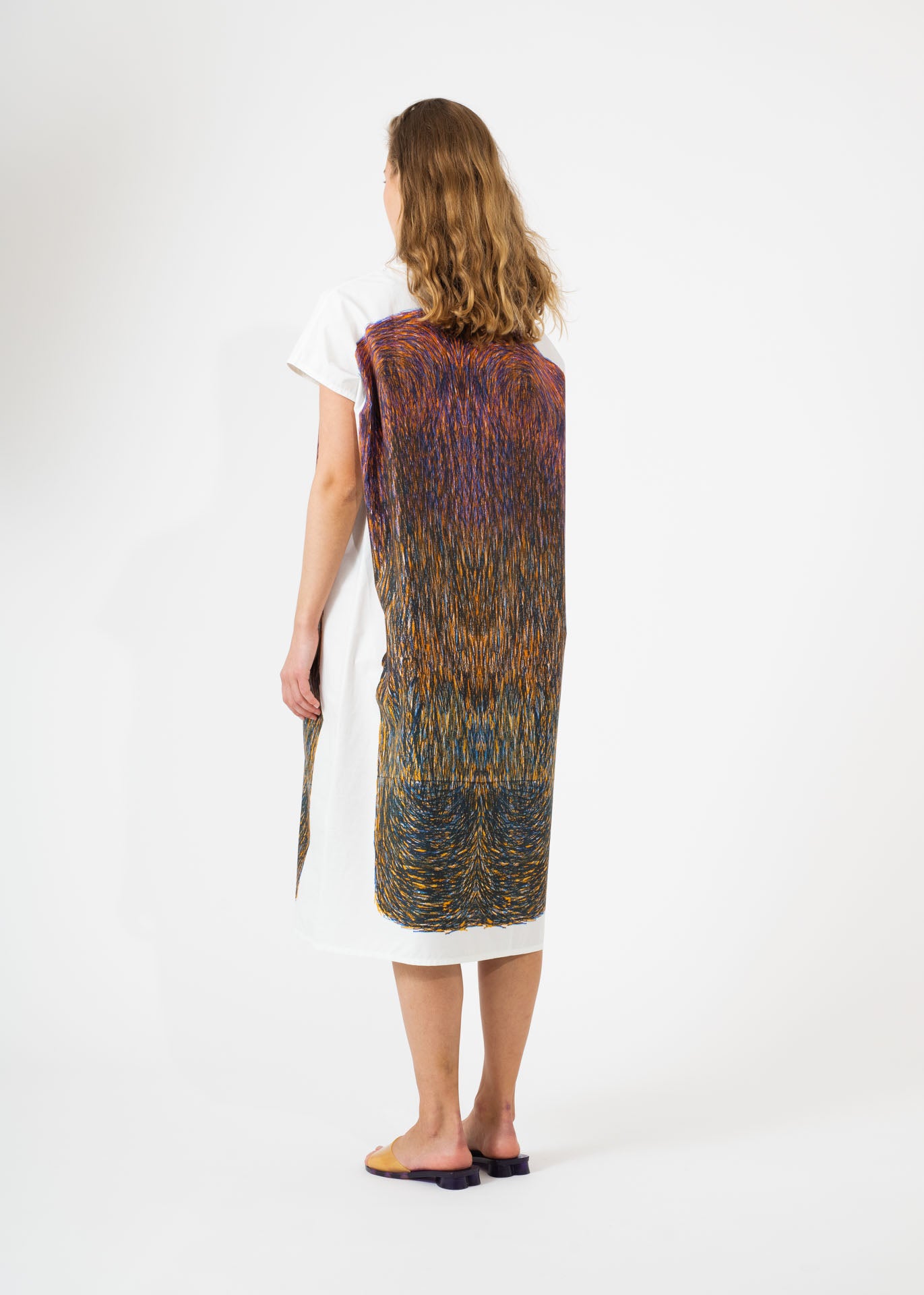 Tunika Dress Abstract Print Orange