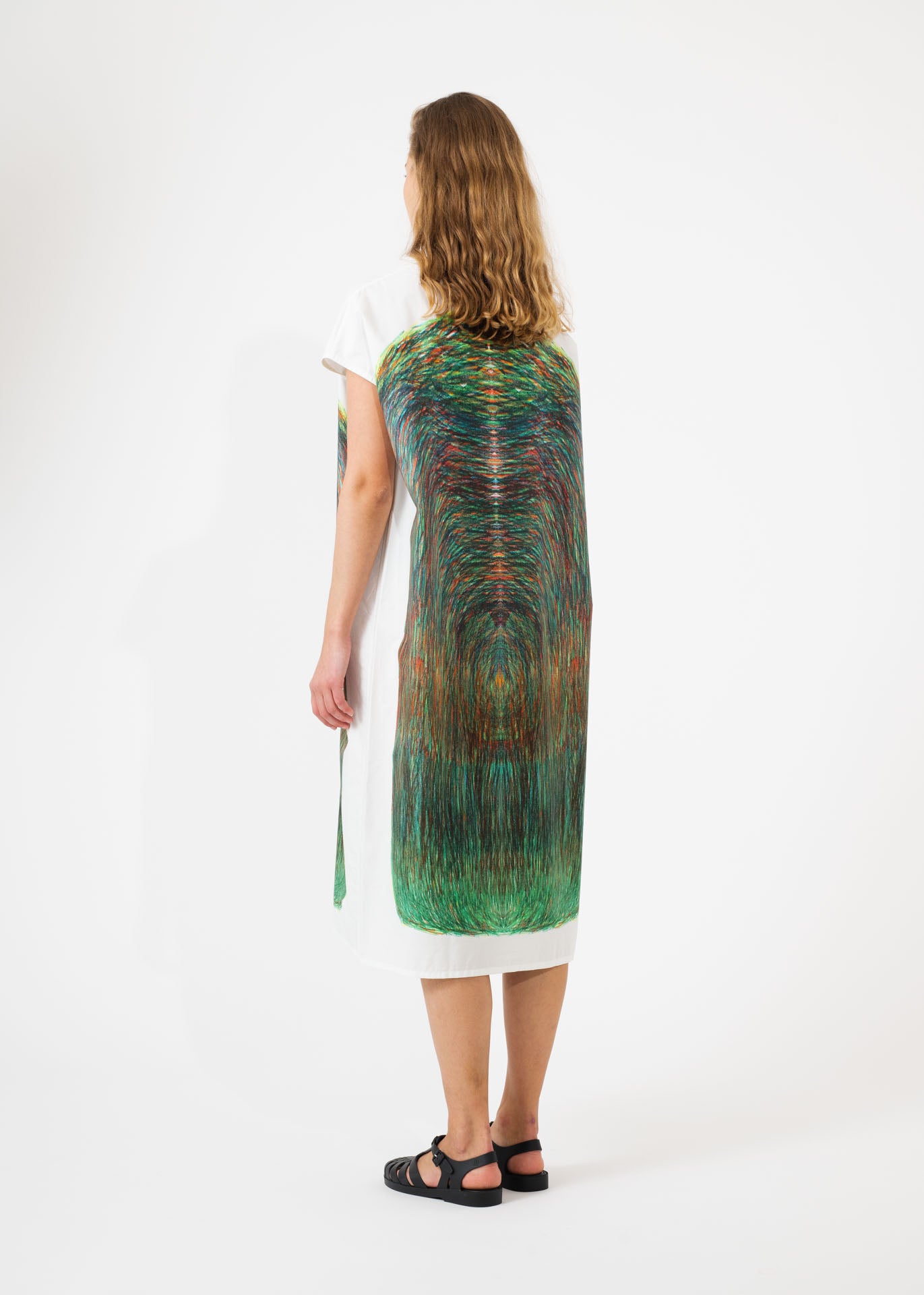 Tunika Dress Abstract Print Green