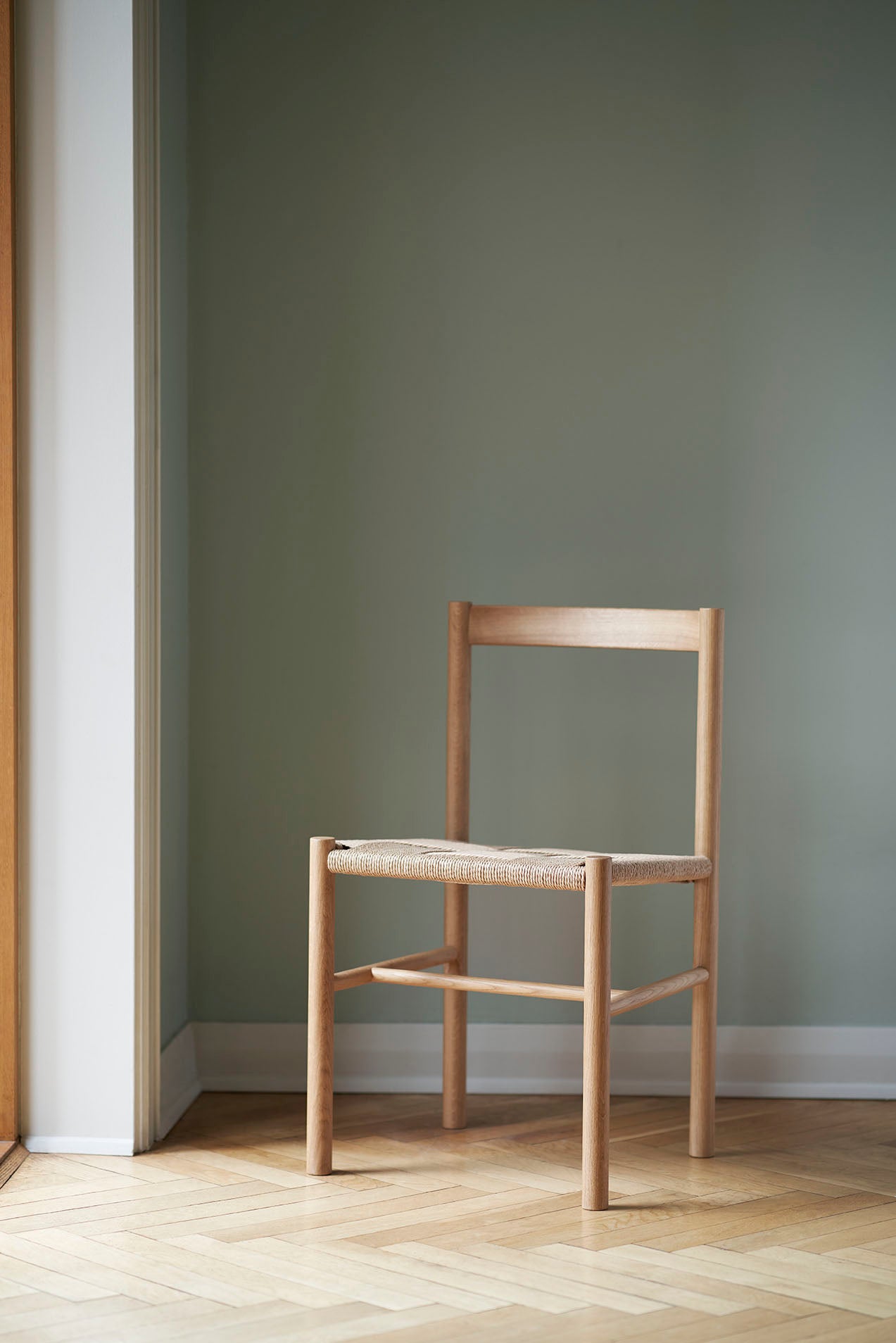 Chaise J178 Lønstrup avec assise tressée