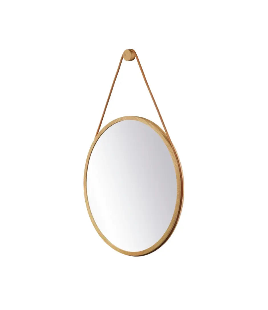 I3-Mossø mirror in natural oak Ø 60 cm