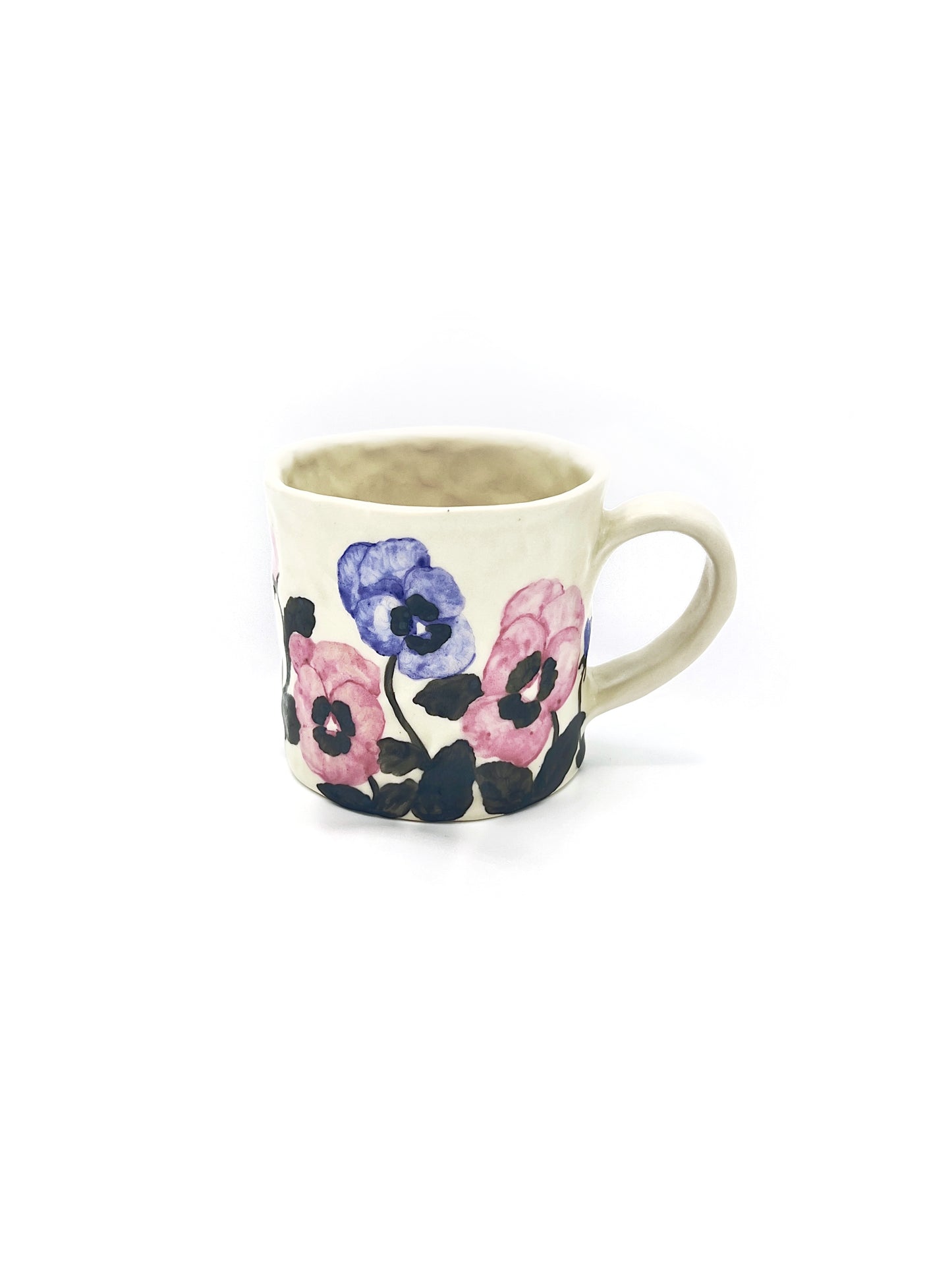 Mug with pansies