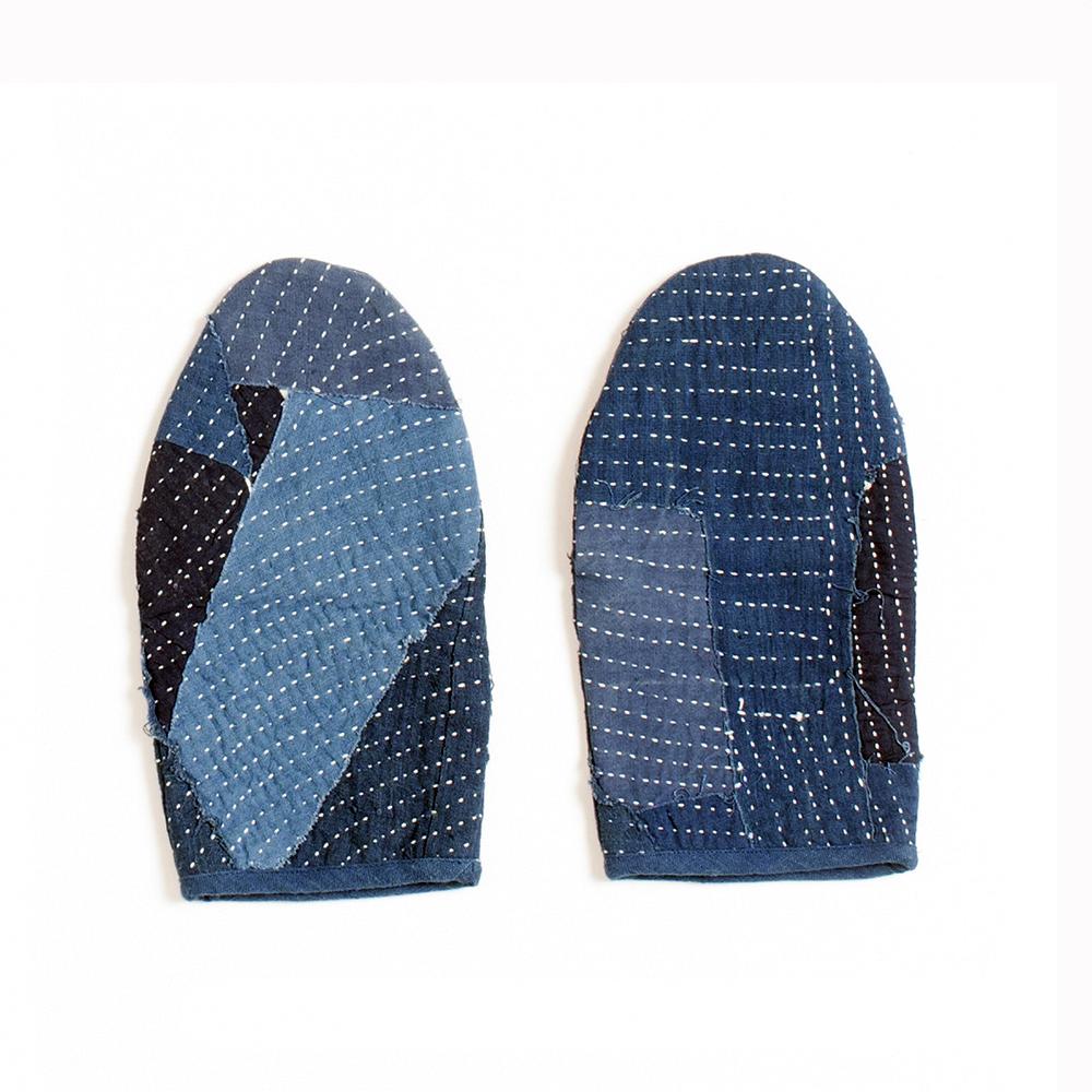 Indigo Patchwork Kitchen Gloves