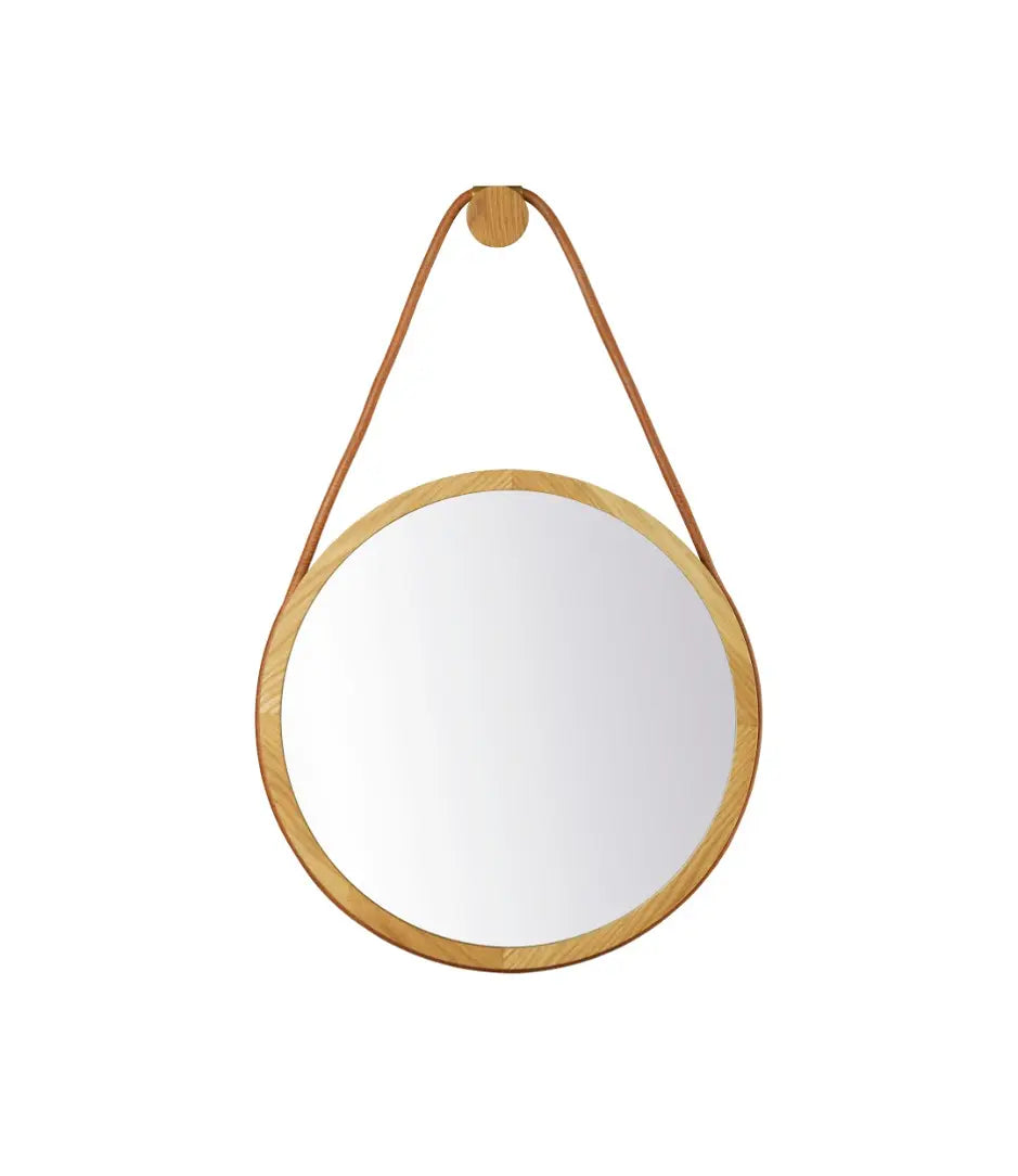 I3-Mossø mirror in natural oak Ø 60 cm